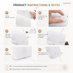 AuraKart Flame Aroma Diffuser & Cool Mist Humidifier