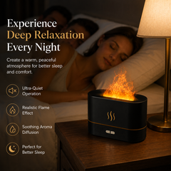 AuraKart Flame Aroma Diffuser & Cool Mist Humidifier